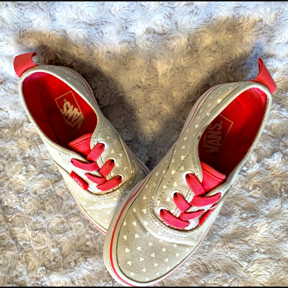 Grey & Pink Girls Vans